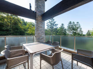 Enjoy the outdoors from this spacious balcony, perfect for al fresco dining or relaxing with a view.