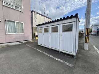 Discover convenient storage solutions with this set of four individual storage units, perfect for residents of this property.