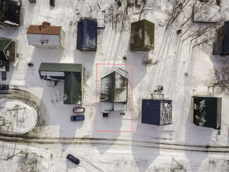Discover this charming property nestled in a serene, snow-covered landscape.