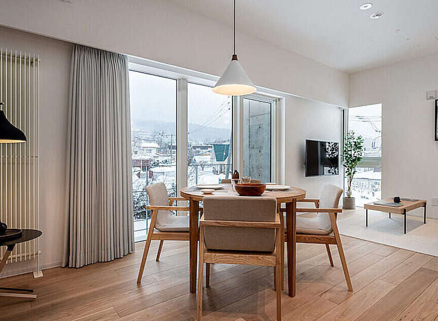 Experience modern living in this beautifully appointed dining and living area.