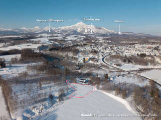 Discover your dream property in Niseko, Japan, with stunning views of Moiwa, Annupuri, Higashiyama, and Hirafu mountains.