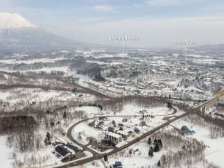 Discover this prime real estate opportunity in Niseko Town, offering a strategic location with stunning mountain views.