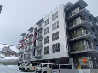 Discover modern living in this stunning apartment complex, featuring spacious balconies with breathtaking mountain views.