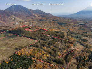Discover this expansive property nestled amidst the vibrant autumn foliage, offering breathtaking views of Moiwa, Annupuri, and Higashiyama ski areas.