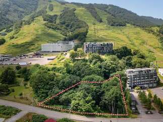 Discover this prime parcel of land nestled amidst lush greenery, offering a serene escape with mountain views.