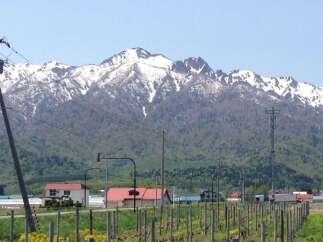 Discover serene living with this picturesque property, offering breathtaking views of snow-capped mountains.