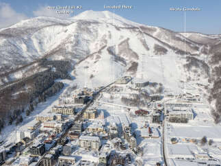 Discover the prime location of this property, situated near the Ace Quad Lift #2 and Center 4, offering unparalleled access to winter sports.