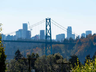 Experience breathtaking views of the Lions Gate Bridge and the Vancouver skyline from this stunning property.