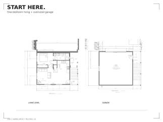 Discover this charming one-bedroom living space paired with an oversized garage, perfect for modern living.