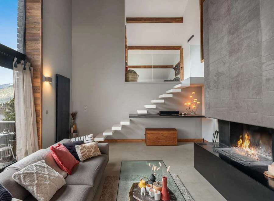Experience modern mountain living in this stunning multi-level living space.