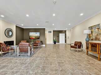 Step into a sophisticated lobby designed for comfort and style.