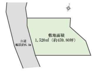 Discover this prime real estate opportunity featuring a spacious land area of 1,520 square meters, equivalent to approximately 459.