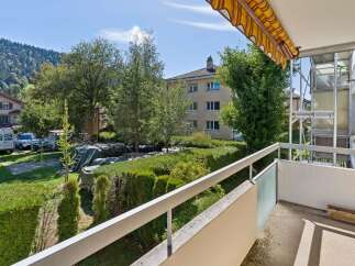 Enjoy the fresh air and scenic views from this charming balcony, perfect for morning coffee or evening relaxation.