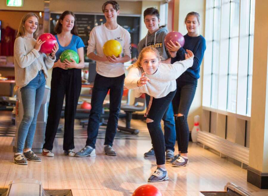 Experience the thrill of a bowling alley, perfect for family fun and entertainment.