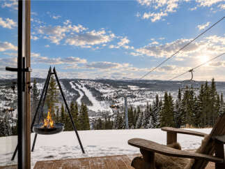 Experience the ultimate winter retreat with this stunning mountain view property.