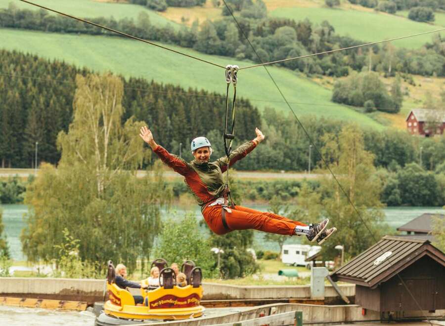 Experience the thrill of a lifetime with this exhilarating zipline adventure set against a stunning natural backdrop.