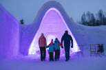 Experience the magic of winter with this unique ice hotel, perfect for a memorable getaway.