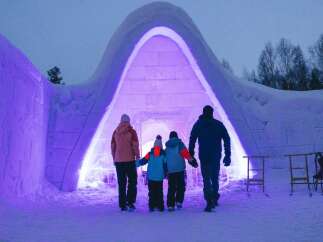Experience the magic of winter with this unique ice hotel, perfect for a memorable getaway.