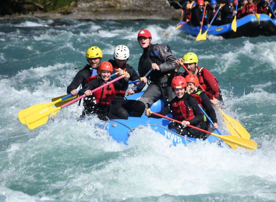 Experience the thrill of whitewater rafting with this exciting adventure! Navigate turbulent rapids and enjoy breathtaking natural scenery from the comfort of a sturdy raft.