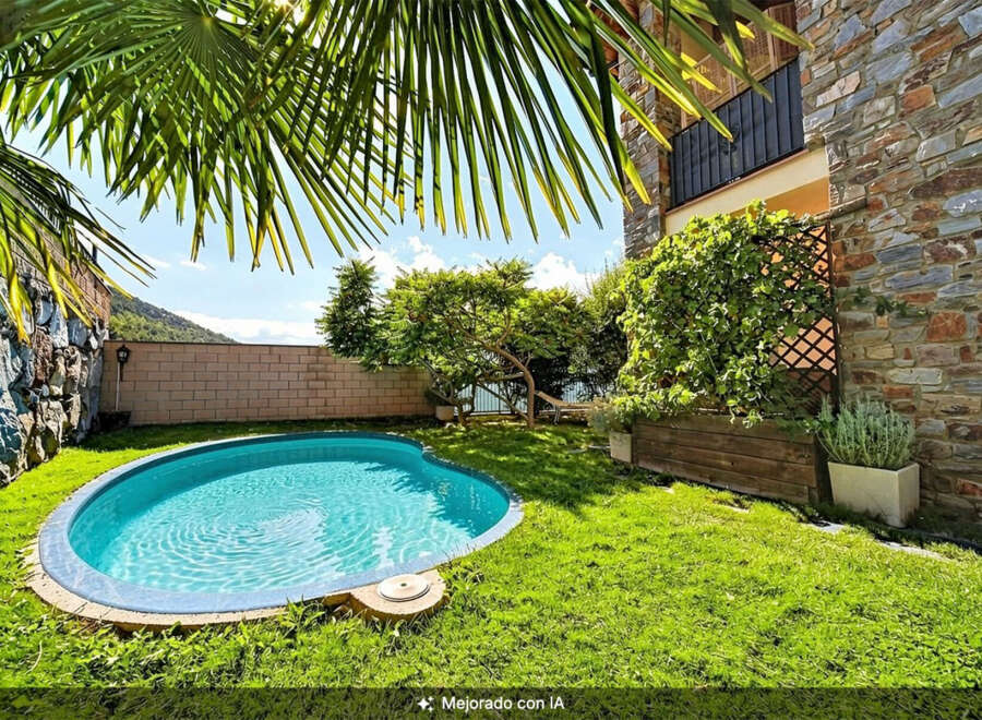 Escape to your private oasis with this charming backyard featuring a sparkling blue pool, perfect for refreshing dips on sunny days.
