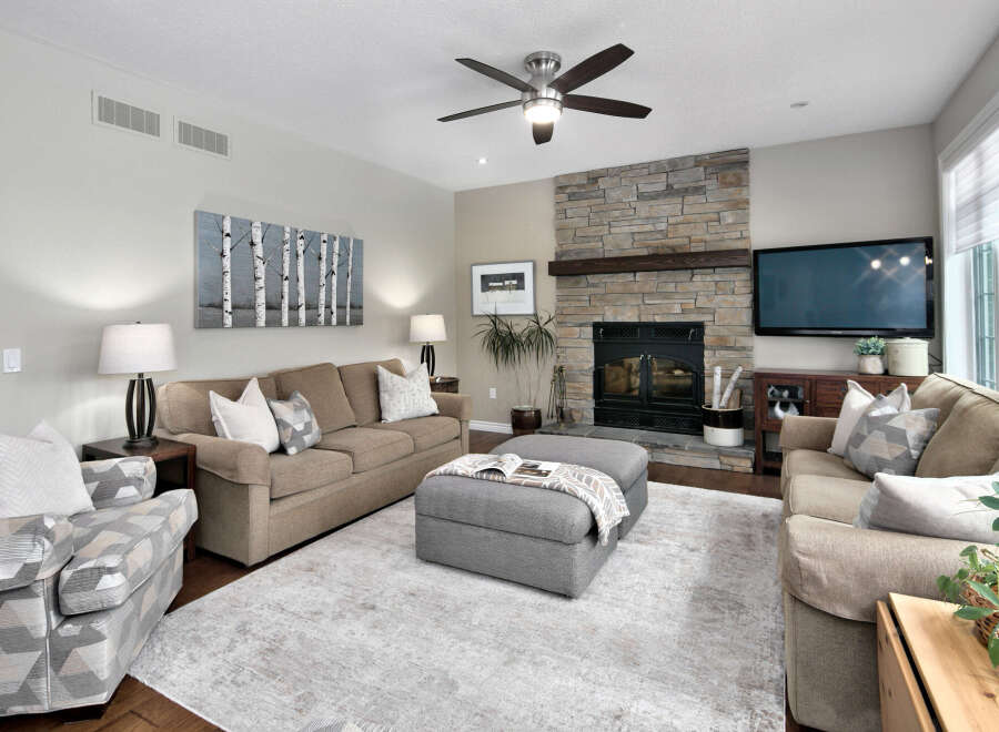 Step into this inviting living room, perfect for relaxation and entertaining.