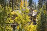 Nestled amidst a vibrant autumn forest, this charming home offers a serene retreat.