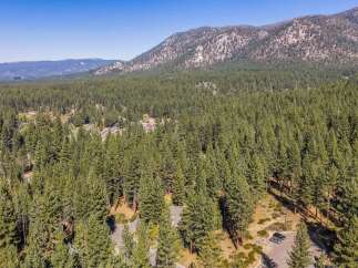 Nestled amidst a dense forest of towering pine trees, this property offers a serene and private retreat.
