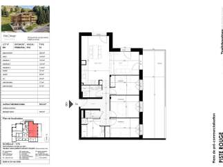 Discover this spacious T4 apartment located on the ground floor (R+0) in the Piste Rouge residence.