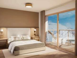 Apartment in Les Deux Alpes with 1 Bed and Ski in/Ski out