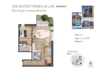 Discover Suite 002, a Type S2 cabin designed for accessibility (PMR) on the R+0 floor.