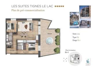 Discover Suite 102, a Type S3 residence on the R+1 floor, offering a luxurious living experience.