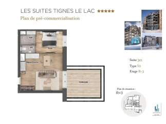 Discover 'Les Suites Tignes Le Lac', a pre-commercialization opportunity offering luxurious living spaces.
