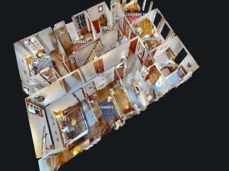 Discover this spacious property featuring multiple bedrooms, including Chambre 1, Chambre 2, Chambre 3, Chambre 4, Chambre 5, Chambre 6, and Chambre 7, offering ample accommodation.