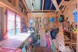 Discover a charming workshop space, perfect for your creative projects.