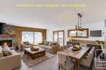 Experience the epitome of mountain living in this beautifully staged living and dining area.