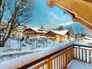 Experience the charm of a winter wonderland from this stunning property.