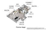 Discover this charming apartment on the first floor, featuring a spacious living room of 8.