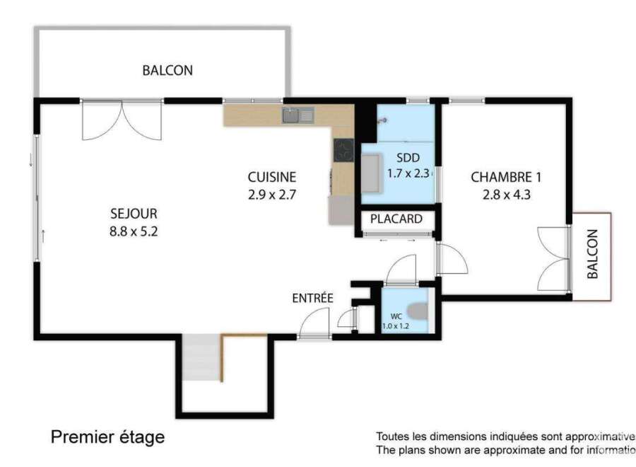 Discover this charming first-floor apartment featuring a spacious living room (8.