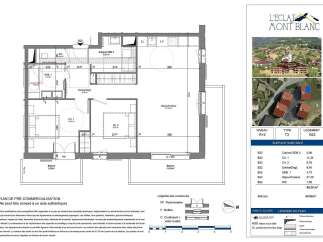 Discover this charming 3-bedroom apartment in the 'L'Eclat du Mont Blanc' residence, offering a spacious 26.