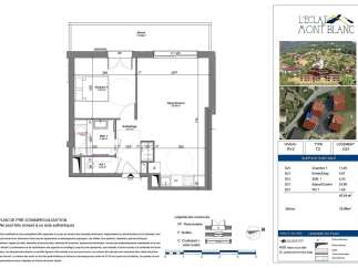 Discover this charming 3-bedroom apartment in the 'L'Eclat du Mont Blanc' residence, offering a spacious 26.