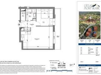 Discover this charming T2 apartment on the ground floor (RDJ) of the 'L'Eclat du Mont Blanc' residence.