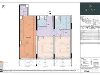Discover this spacious T3 apartment in Tignes, offering a generous 76.