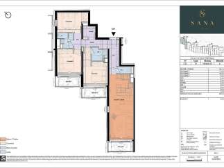 Discover this spacious T4 apartment in Tignes, offering 80.