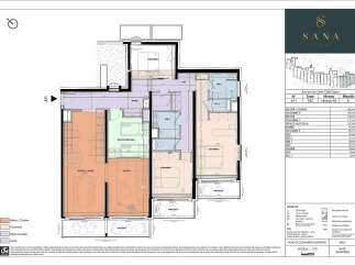 Discover this spacious 4-bedroom apartment in Tignes, offering a generous living area of 121.