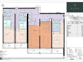 Discover this spacious 4-bedroom apartment in Tignes, offering a generous living area of 44.