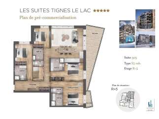 Discover Suite 505, a 5-cabin residence in Les Suites Tignes Le Lac, offering a luxurious mountain living experience.
