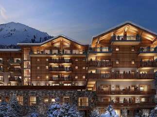 Experience luxury mountain living in this stunning chalet-style residence, nestled against a majestic snow-capped peak.