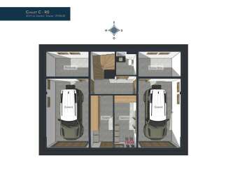 Discover this exceptional property featuring two spacious garages, perfect for vehicle storage or hobbies.
