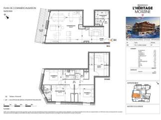 Discover this exceptional 4-bedroom duplex apartment in the prestigious L'Héritage residence in Morzine.