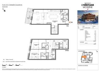 Discover this stunning T3+ 2 cabins duplex apartment in the prestigious L'Héritage residence in Morzine.